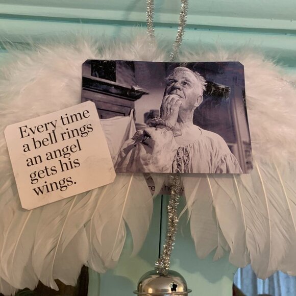 IT'S A WONDERFUL LIFE CLARENCE ORNAMENT*EVERY TIME A BELL RINGS ANGEL GETS WINGS - Picture 7 of 8